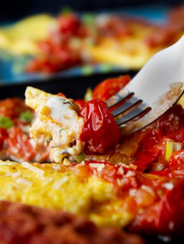 Ricotta Omelet with Tomato Vinaigrette