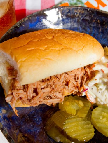 Slow Cooker Pulled Pork Sandwich