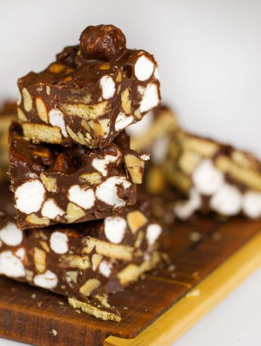 No Bake Rocky Road Squares