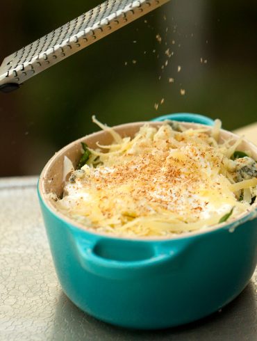 Baked Egg with Spinach