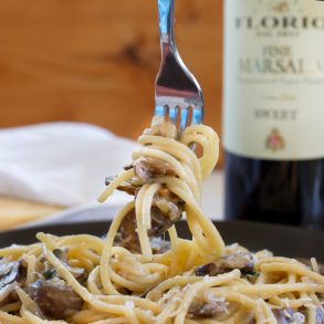 Mushroom Marsala with Linguini Pasta